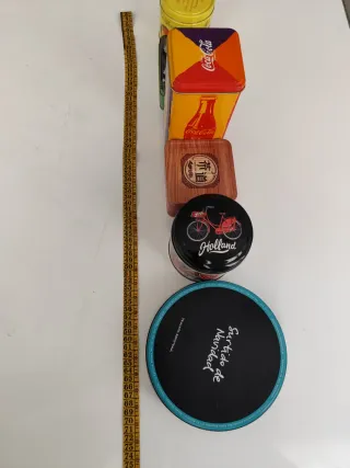 Lote 6 Cajas Metálicas Decorativas