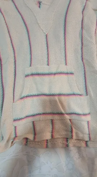 Jersey de punto rayas multicolor