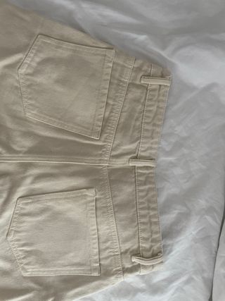 Shorts Mango Beige Deshilachados