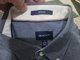 Camisa Gant Azul regular. Talla XL Nueva