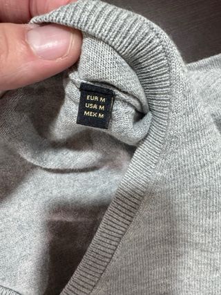 Jersey Massimo Dutti Gris con coderas