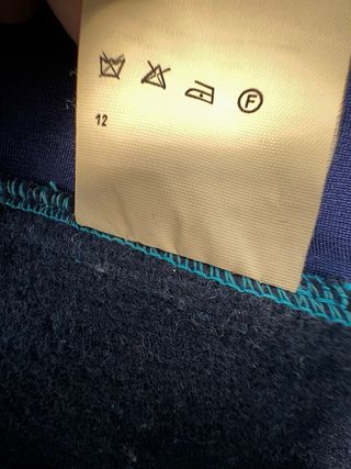 Salopette vintage Colmar blu e nero