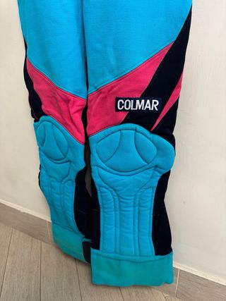 Salopette vintage Colmar blu e nero