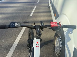 Bici Eléctrica MTB Decathlon Blanca