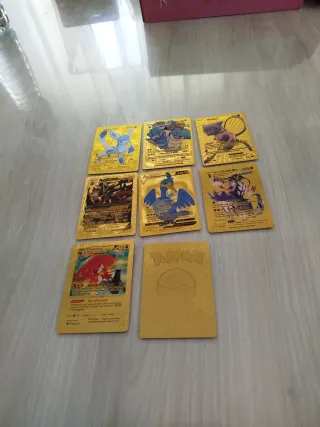 Cartas Pokémon Doradas Metálicas