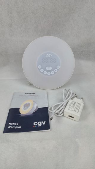 Despertador CGV Aruna con luz y radio