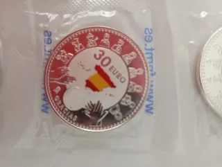 Lote 3 monedas plata conmemorativa COVID 30€