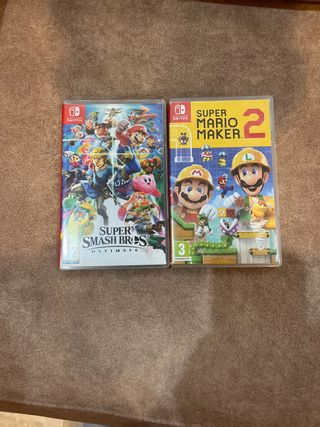 Pack 2 Juegos Nintendo Switch: Smash Bros & Mario