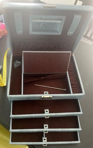 Joyero organizador grande con espejo