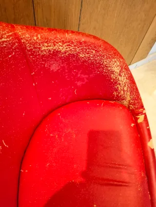 Sillón giratorio pie cromado