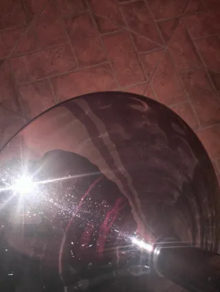 Sillón giratorio pie cromado