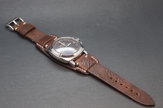 Correa de reloj cuero estilo militar Bund 18-26mm