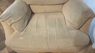 Sillón Natuzzi tela color crema