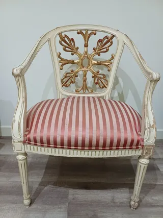 Silla Luis XV estilo clásico