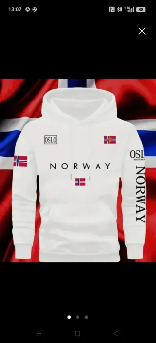 Sudadera Norway Blanca Nueva