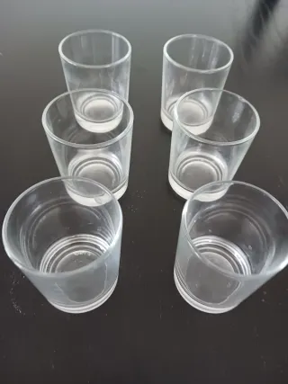 Vasos de chupito de cristal