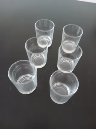 Vasos de chupito de cristal