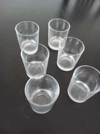 Vasos de chupito de cristal