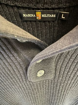 Maglione Marina Militare Blu Scuro Uomo