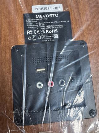 Altavoces MEVOSTO DS19 Bluetooth Negro