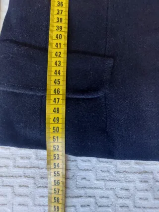 Cappotto lana bambina 6/7 anni blu