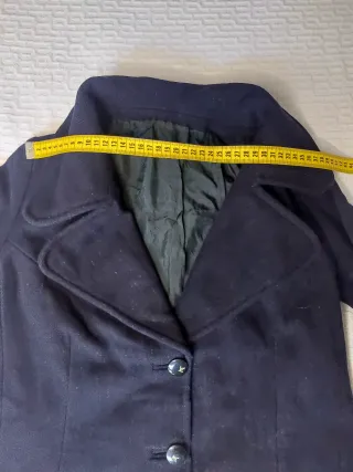 Cappotto lana bambina 6/7 anni blu