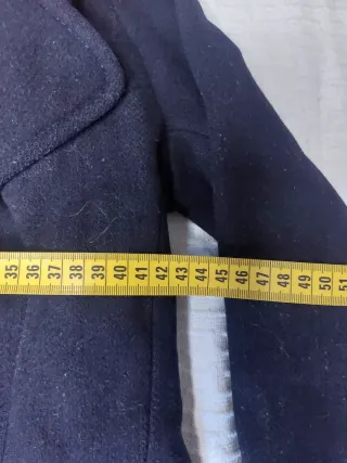 Cappotto lana bambina 6/7 anni blu