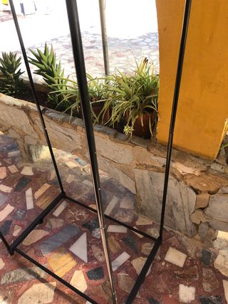 Burro ropa desmontable metal negro