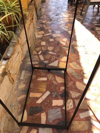 Burro ropa desmontable metal negro