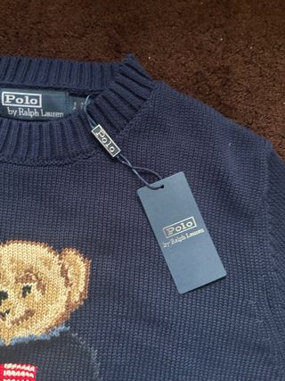 Maglione Polo Ralph Lauren Bear Blu