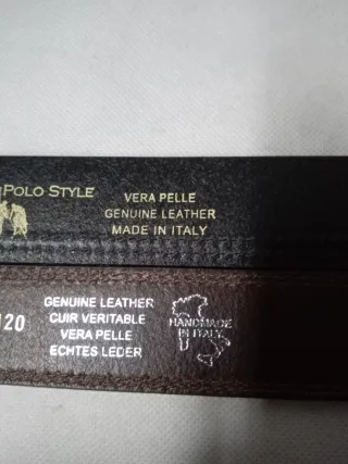 Set 2 Cinture Uomo Pelle Camoscio