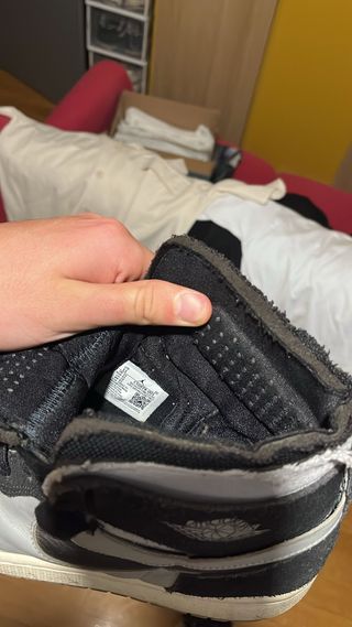 Scarpe Air Jordan 1 Zoom Grigio Nero 45