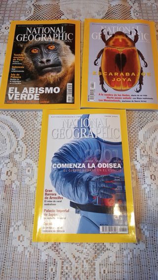 15 revistas National Geographic.