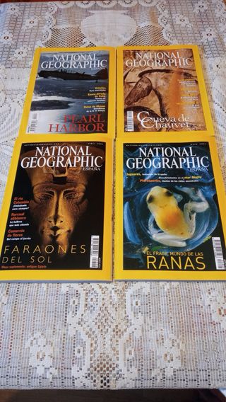 15 revistas National Geographic.