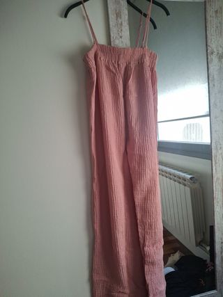 Mono pantalon rosa Zara talla S