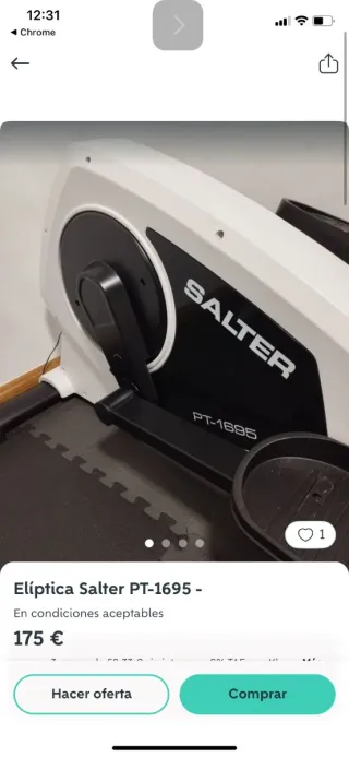 Bicicleta Elíptica Salter Titanium