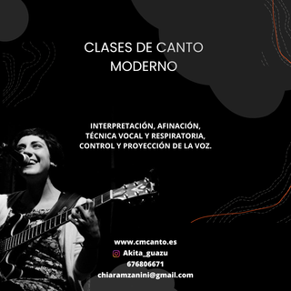 Clases de canto presencial/online