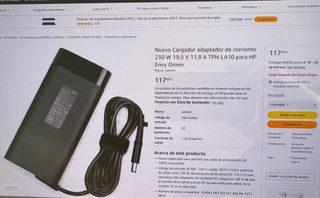 Cargador HP Omen 230W 19.5V