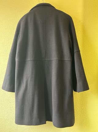 Abrigo Mango Negro Mujer Talla XS