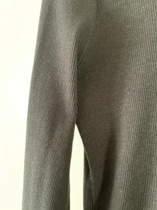 Vestido Pull and Bear Negro Talla S Manga Larga