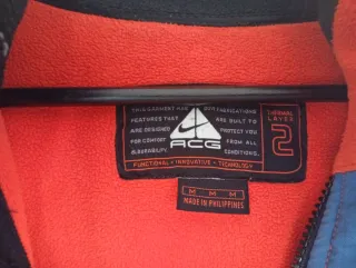 Chaqueta Nike ACG Fleece Naranja y Azul
