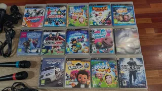 Pack PS3 Negro con 2 Mandos y Juegos