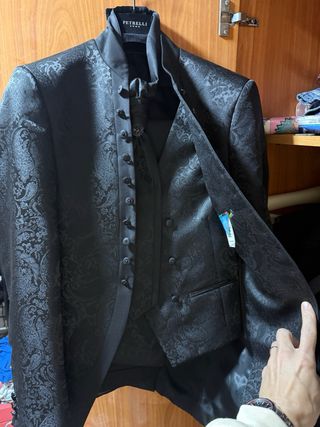Traje de Novio Petrelli Negro