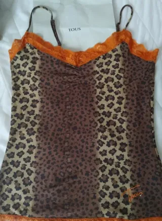 Camiseta tirantes Tous estampado leopardo