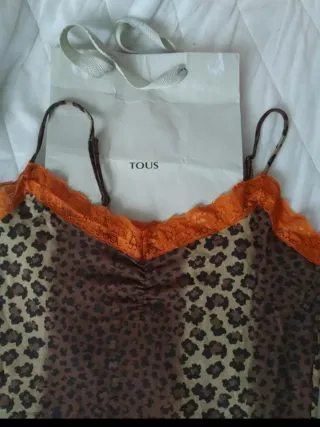 Camiseta tirantes Tous estampado leopardo