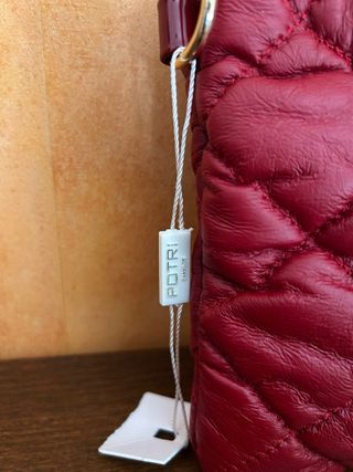 Pochette donna bordeaux con/senza tracolla