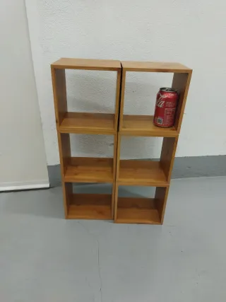 Estantería modular cubos madera