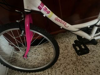 BICICLETA BLANCA Y ROSA