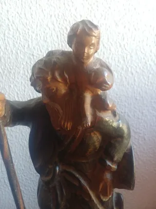 San Cristobal Talla Madera 42cm