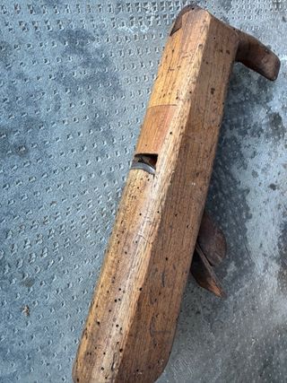 Antico pialletto in legno massello e lama metallo